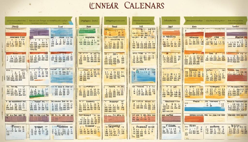Ethiopian and Gregorian calendars comparison