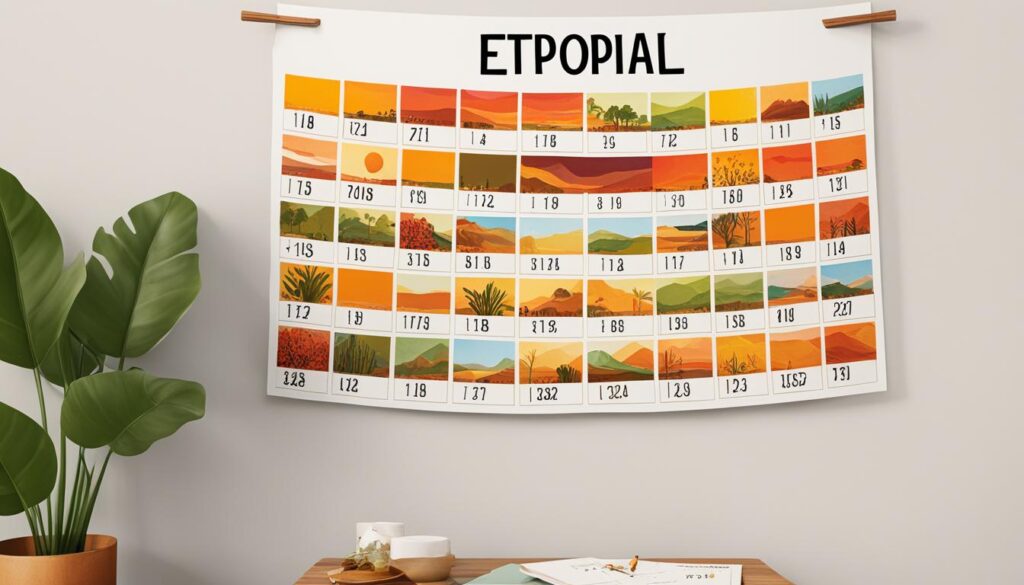 Ethiopian calendar image