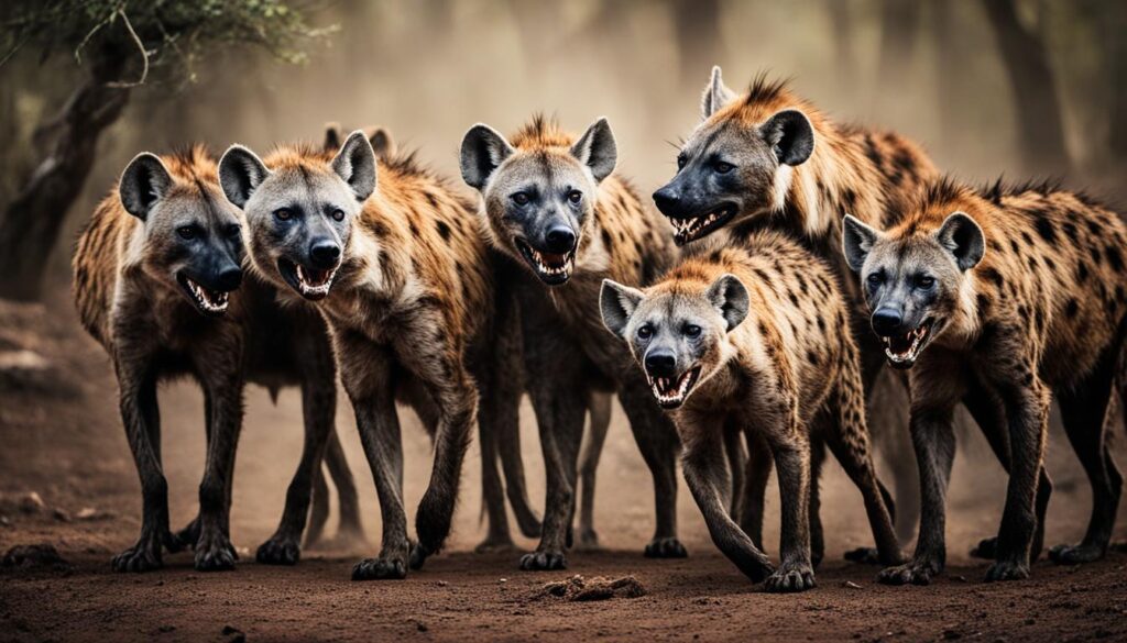 hyena feeding ritual