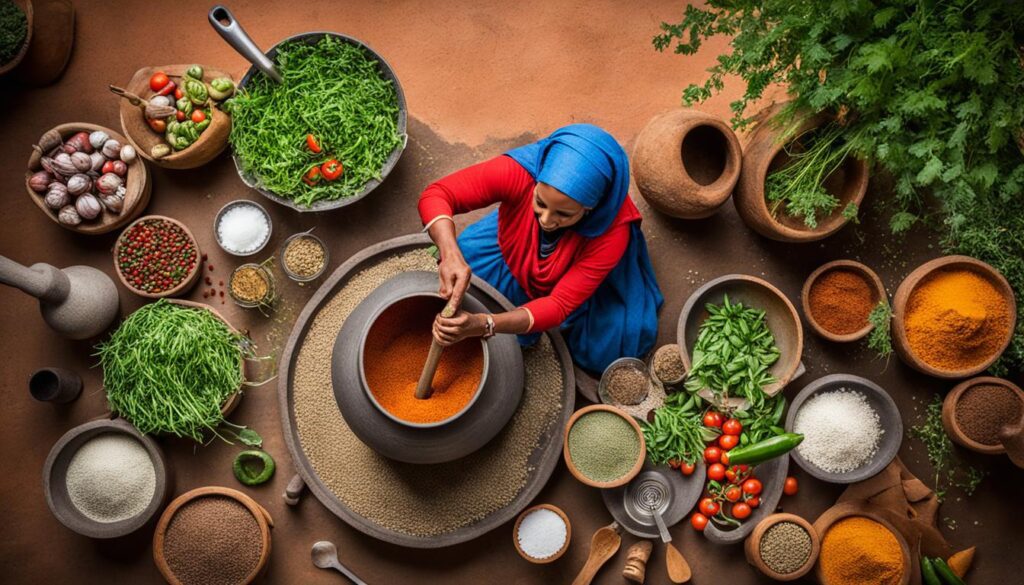 Ethiopian food preparation