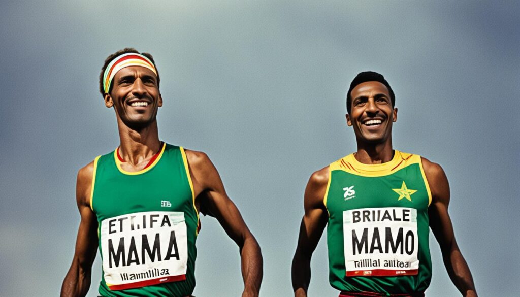 Abebe Bikila and Mamo Wolde