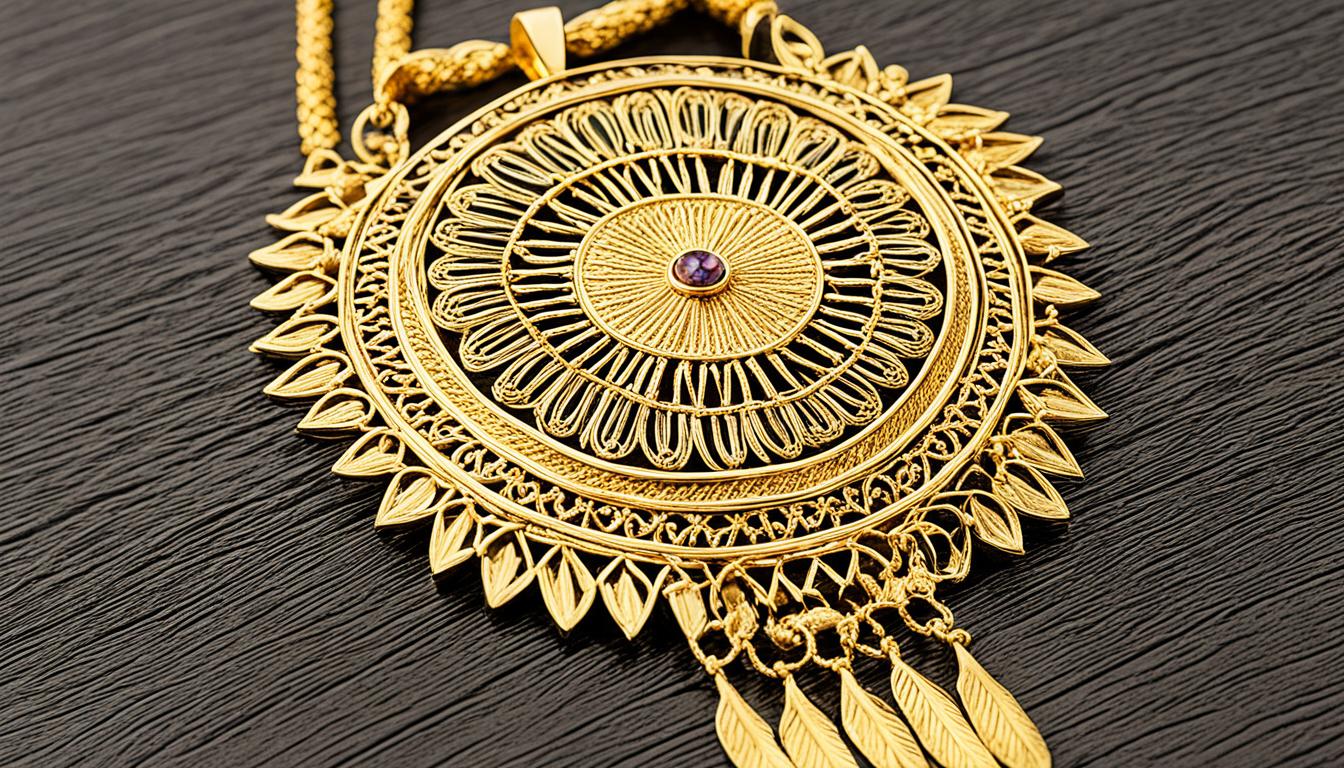 Ethiopian Gold Necklace for Men