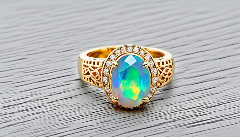 Ethiopian Opal Gold Ring