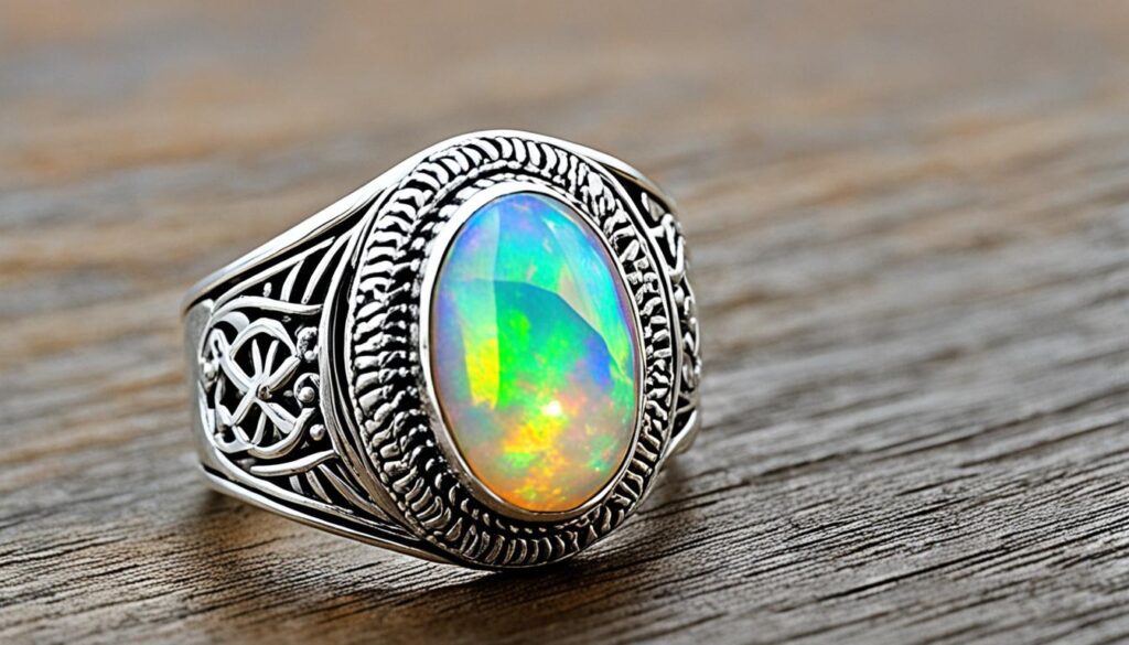 Ethiopian Opal Rings Unique Patterns