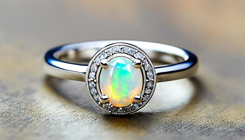 Ethiopian Opal Silver Rings