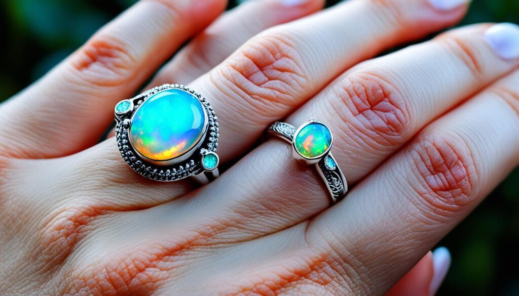 Ethiopian Opal rings
