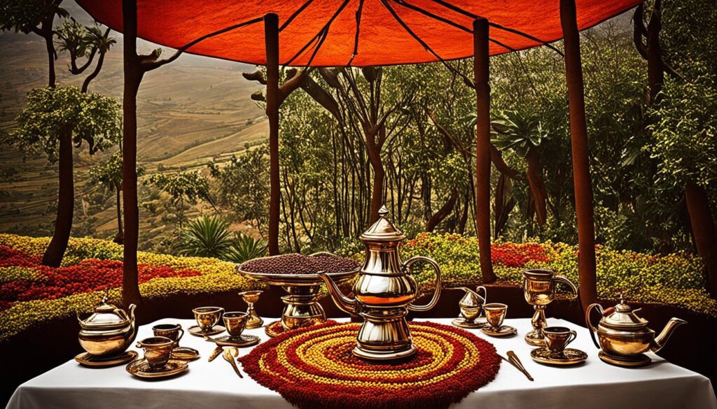 traditional Ethiopian Coffee Ceremony
